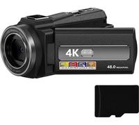 Caméscope INF 4K/48MP/16x zoom/vision nocturne IR/télécommande/carte 32GB