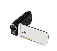 Caméscope numérique, 2,7K, 48MP, zoom numérique 18x, adapté à diverses situations, blanc.