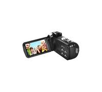 Caméscope Numérique, 30MP, Rotation de 270°,Anti-vibrations, Avec télécommande-Noir
