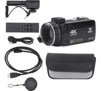 caméscope numérique 4K Ultra HD WiFi 3 pouces IPS Color Touch Display 18x Zoom PC - Caméra d'enregistrement vidéo Photographie DV portable