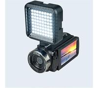 Caméscope numérique à Vision Nocturne 4K HD 48M Home WiFi Live Streaming Camcorder DV Appareil Photo Prend Netteté Fluidité(Black+Camera Light)