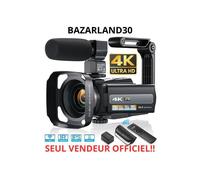 Caméscope numérique - BAZARLAND30 - 4K - Vision nocturne IR - Écran tactile 3.0" - Zoom 16X
