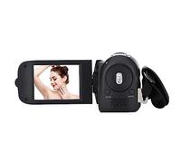 Caméscope Numérique Full HD 16X, Mini Caméra Vidéo Portable pour Enfants, Caméra DV à Rotation Vintage, Prise de Vue Professionnelle (Black)
