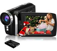 Caméscope numérique Full HD de 2,8 pouces 1080P 24 P noir gris