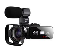 Caméscope numérique Wifi APP Control pour 4K 48MP Youbute Vlogging Caméra d'enregistrement vidéo en direct NightShot DV avec microphone Objectif grand angle