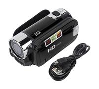 Caméscope Portable, Caméra 1080P 16MP DV Caméra Vidéo à Zoom Numérique 16x avec écran Rotatif TFT 2,7 Pouces et Câble USB (Noir)