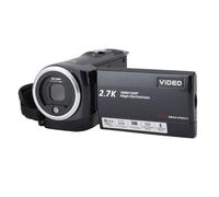 Caméscope Vidéo, 2,7K HD 50MP 16X Zoom Numérique Vlogging Camera pour Youtube avec écran de Rotation de 2,8 Pouces à 270 Degrés, Enregistreur Vidéo D'appareil Photo Numérique(Noir)