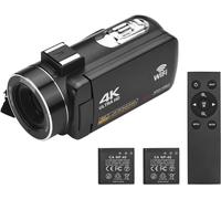 Caméscope Vidéo 4K WiFi Enregistreur DV 56MP noir Noir G