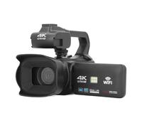 Caméscope Vidéo, Caméscope Professionnel 4K 64 MP avec écran Tactile 4 Pouces, Caméscope Multifonction à Vision Nocturne avec Zoom Numérique 18x pour Fête, Mariage, Voyage