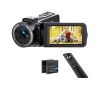 Caméscope Vidéo FHD 1080P 36MP 30FPS avec Télécommande, 2 Piles noir Noir G