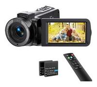 Caméscope Vidéo FHD 1080P 36MP 30FPS avec Télécommande, 2 Piles noir Noir G