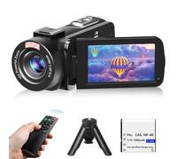 Caméscope vidéo Full HD 1080P 30MP caméra de vlogging pour YouTube avec vision nocturne infrarouge, zoom numérique 18X écran LCD de 3 pouces, appareil photo numérique, enregistreur vidéo