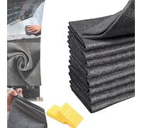 Camic Chiffon de Nettoyage Magique éPaissi,Magic Cleaning Cloth,Chiffon Vitre sans Trace Professionnel,Micro Fibres pour Vitres Voitures (15 pièces,19,7 × 31,5 Pouces)