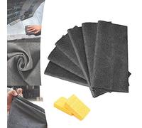 Camic Chiffon de Nettoyage Magique éPaissi,Magic Cleaning Cloth,Chiffon Vitre sans Trace Professionnel,Micro Fibres pour Vitres Voitures (6 pièces,11,8 × 15,7 Pouces)