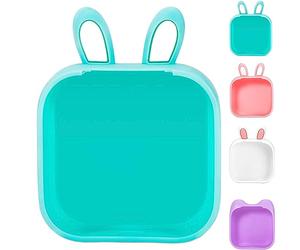 Camic Doodle Dash Printer, Print Pod, Notebuddy Mini Portable Printer, Note Buddy Mini Printer, Inkless Sticker Printer, Mini Pocket Printer for DIY Scrapbook (Green Rabbit Silicone Case)