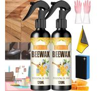 Camic Natural Micro-Molecularized Beeswax Spray, Beeswax Spray Cleaner, Beeswax Spray Furniture Polish and Cleaner, Furniture Polish Spray, Molecularized Beeswax Spray for Wood (2PCS)