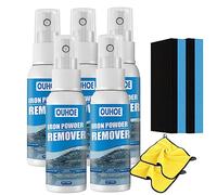 Camic OUHOE Iron Powder Remover, Car Rust Removal Spray for Car, Rust Inhibitor Derusting Spray, for Rust Removal of Various Metal Automobile (5p-30ml)