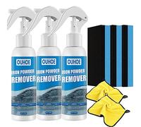 Camic OUHOE Iron Powder Remover, Car Rust Removal Spray for Car, Rust Inhibitor Derusting Spray, for Rust Removal of Various Metal Automobile (3p-100ml)