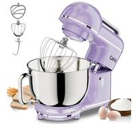 Camic Robot Pâtissier - 2000W - 10 niveaux de vitesse avec poignée de transport, bol mélangeur en inox (7L), pétrin avec crochet mélangeur, crochet pétrisseur, fouet