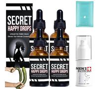 Camic Secret Happy Drops, PleasurePeak Oral Drops, Oral Drops, Enhancing Sensitivity and Pleasure, Boost Energy Levels, Promoting Relaxation, Promoting Improved Blood Flow (4PCS)