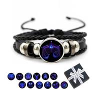 Camic Spirilet Bracelet for Women, Zodiac Signs Spirit Bracelet, Serene Manifestation Bracelet, Adjustable 12 Constellation Zodiac Leather Bracelets Unsex (Scorpio)