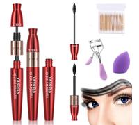 Camic Yankina Mascara De Pestañas, Yankina Super Long Mascara, Yankina Máscara Para Pestañas Super Long, Yanquina 4d Waterproof and Sweat Super Long Luxurious Mascara (1PC B)