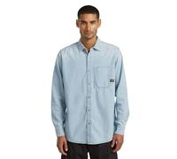 CAMICIE Uomo G-STAR D27083-D252 REGULAR 1-PKT SHIRT LS H941 ANTIQUE BLUE KYANITE