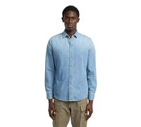 G-star Clean Slim Fit Long Sleeve Shirt Bleu M Homme