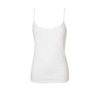 Camiciola camiseta de tirantes mujer top de encaje con hombros ajustados 100% al