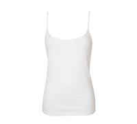 Camiciola camiseta de tirantes mujer top de encaje con hombros ajustados 100% al