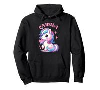 Camila Adorable Motif Licorne pour Fille Nom Camila Sweat à Capuche