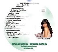Camila Cabello Karaoke CD+G, 19 Hit Songs Collection, Featuring Senorita, Havana Latino, South of the Border