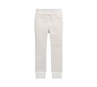 CAMILIFE Thermique Collants sans Pieds pour Enfant Fille Épaissis avec Polaire Tricotés Leggings Haute Élasticité Super Chaud pour Automne Hiver 0-15°C - Beige Taille du Fabricant XXL