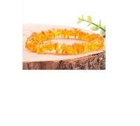 Camille Ambiance Nature Attitude ZEN : 1 Bracelet baroque ambre jaune qualité très élevé AA