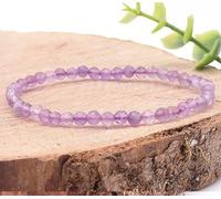 Camille Ambiance Nature ATTITUDE Zen : 1 Bracelet facetté 04mm améthyste Brésil qualité A