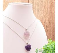 Camille Ambiance Nature Attitude Zen : 1 Pendentif coeur 20mm améthyste Brésil qualité A
