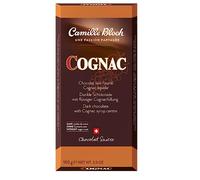 Camille Bloch Cognac, Chocolat Noir Suisse avec Liquide de Cognac, Sans Croûte de Sucre, 100g