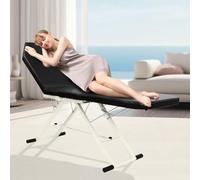 Camille De Massage Portable, Reclinable pour Salon De Beauté, Table De Massage Pliable, Fauteuil pour Tatouages, Chaise De Spa, Portable, Pliable, Léger, Professionnel, Ajusta