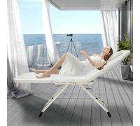 Camille De Massage Portable, Reclinable pour Salon De Beauté, Table De Massage Pliable, Fauteuil pour Tatouages, Chaise De Spa, Portable, Pliable, Léger, Professionnel, Ajusta