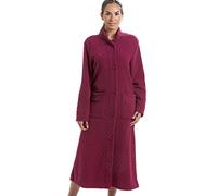 Camille Femme Molleton Doux Floral Pleine Longueur Bouton vers Le Haut Manteaux De Maison 48-50 Red
