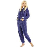 Camille Femmes Supersoft Fleece Onesies 42-44 Blue