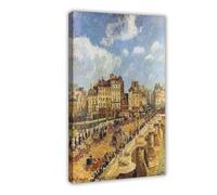 Camille Pissarro Poster The Pont Neuf pour chambre esthétique sur toile et cadre d'impression 30,5 x 45,7 cm