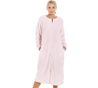 Camille Robe de chambre pour femmes dans plusieurs couleurs et conceptions avec boutons ou fermeture éclair à l’avant 38/40 rose clair