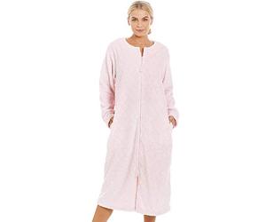 Camille Robe de chambre pour femmes dans plusieurs couleurs et conceptions avec boutons ou fermeture éclair à l’avant 38/40 rose clair