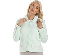 Camille Veste de lit en polaire ultra douce pour femme avec col de luxe | Boutons et manches longues, restez bien au chaud et confortable toute la nuit, accessoire d'automne ou d'hiver