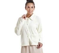 CAMILLE Vestes De Lit De Luxe De Luxe à Boutons Souples 38-40 Ivory