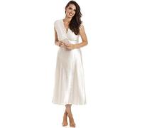 Camille Womens Satin Chemises 38-40 Cream