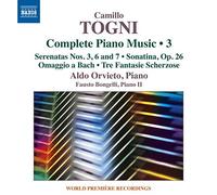 Camillo Togni: Complete Piano Music, Vol. 3 by Aldo Orvieto (2016-08-03)