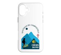 Camino Chemin du PUY Femme Marchant Saint-Jacques Compostelle 2026 Coque pour iPhone 16 Plus