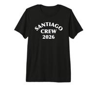 Camino Crew 2026 Groupe de pèlerinage de Saint-Jacques Amis T-Shirt Haut de Gamme